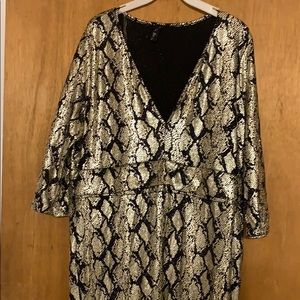 Gold woman’s one piece